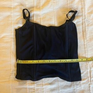 Black and blue bustier size S/M (40 EU 14 UK) Made in the UK